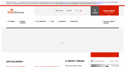 Desktop Screenshot of orlenochrona.pl